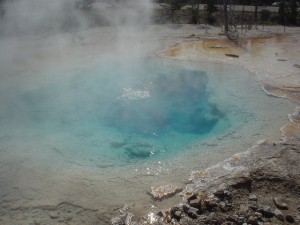 hot springs at Yellowstone